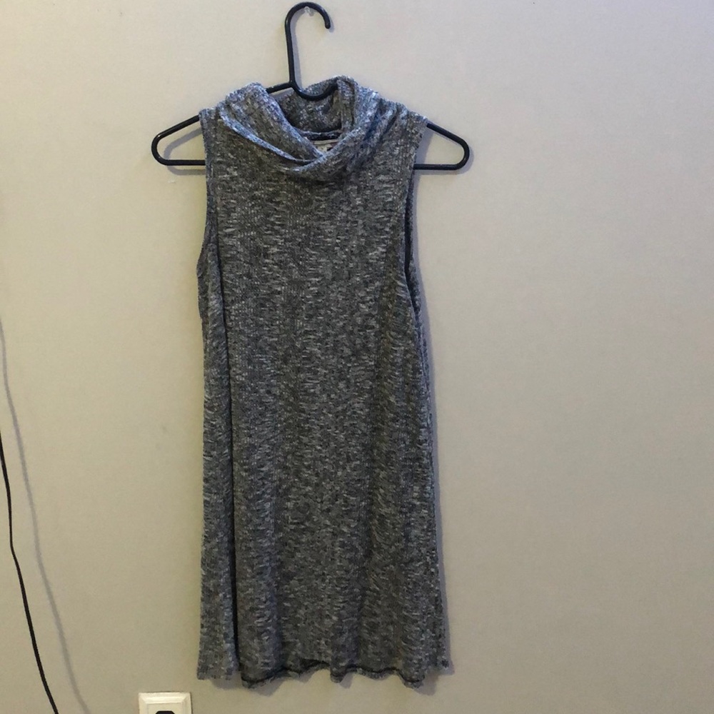 Grey Thigh-length Dress